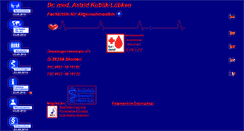 Desktop Screenshot of dr-kublik-luebken.de