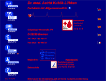Tablet Screenshot of dr-kublik-luebken.de